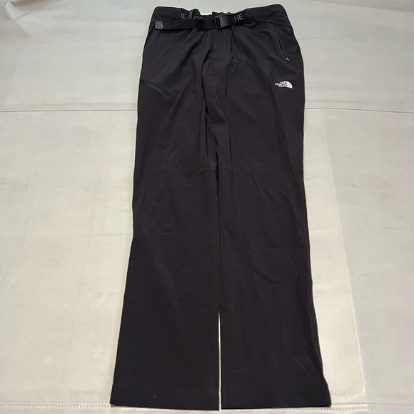 North Face Women Black Hike Pant Belt Zip Abukuma Pocket Stretch Outdoors-8-3274 - Picture 1 of 14
